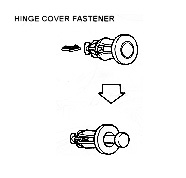 hinge cover fastener CLOSE
