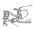 hinge cover fastener ON